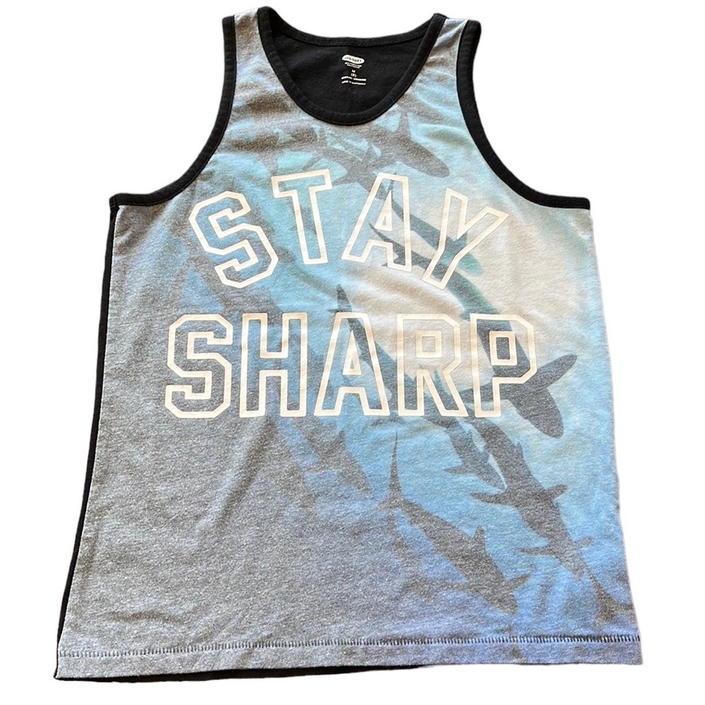 Old Navy | Stay Sharp Shark Tank Top sz M
